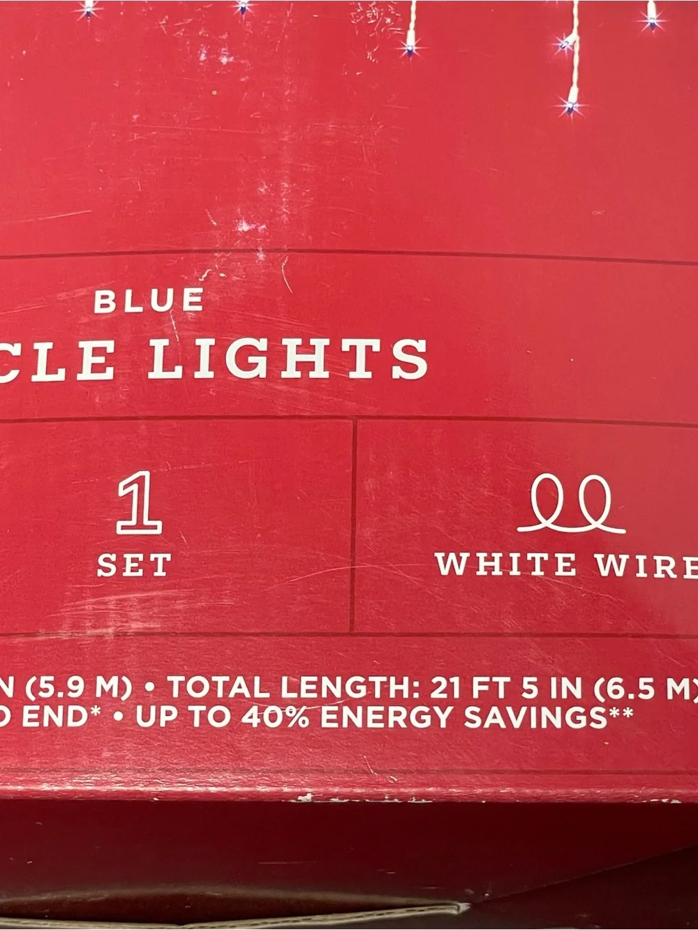 Wondershop Blue Icicle Lights